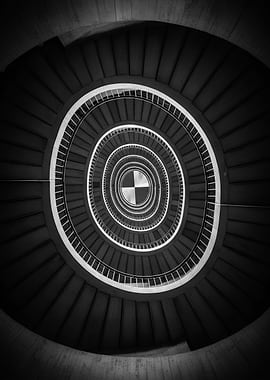 Abstract Spiral Staircase