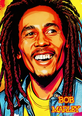 Bob Marley Pop Art Portrait