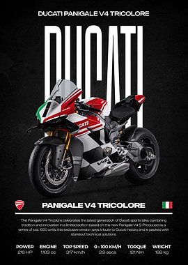 Ducati Panigale V4 Tricolore Motorcycle