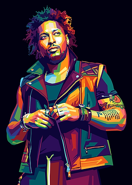 Colorful Portrait of a D'Angelo