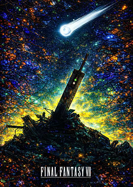 Final Fantasy VII Meteor and Buster Sword