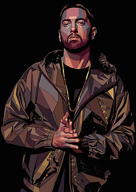 Eminem Geometric Portrait