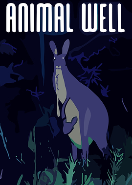 Animal Well Kangaroo Poster