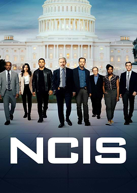 NCIS Cast in front of Capitol Building