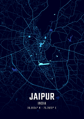 Jaipur Midnight City Map