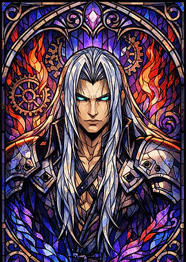 Sephiroth Stained Glass Art