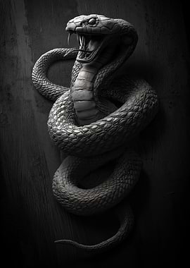 Aggressive Cobra Snake