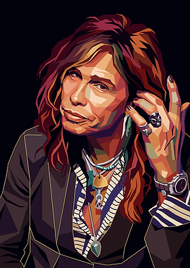 Steven Tyler Pop Art Portrait