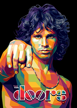 Jim Morrison Pop Art Portrait