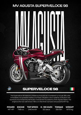 MV Agusta Superveloce 98 Motorcycle