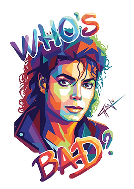 Michael Jackson 'Who's Bad?' Pop Art