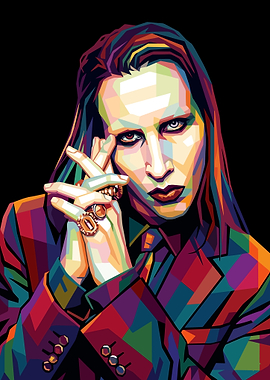 Marilyn Manson Pop Art Portrait
