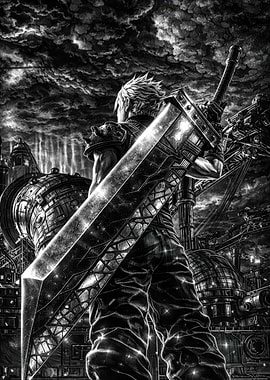 Cloud Strife with Buster Sword