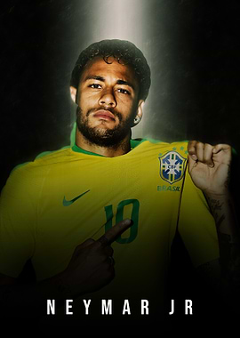 Neymar Jr. in Brazil Jersey