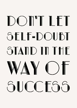 Don't Let Self-Doubt