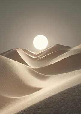Desert Dunes Under a Bright Sun