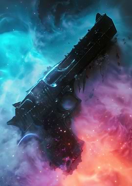 Cosmic Sci-Fi Pistol