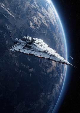 Star Destroyer over Earth