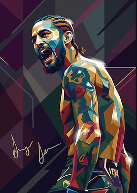 Pop Art MMA Fighter Portrait