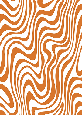 Orange and White Swirl Pattern