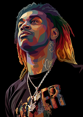 Ken Carson with Colorful Hair