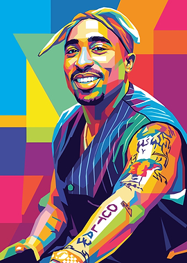 Tupac Shakur Pop Art Portrait