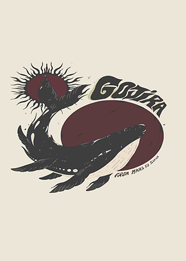 Gojira Whale and Sun