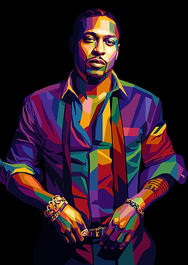 Colorful Portrait of a D'Angelo