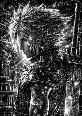 Cloud Strife with Buster Sword