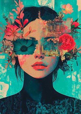 Surreal Floral Portrait