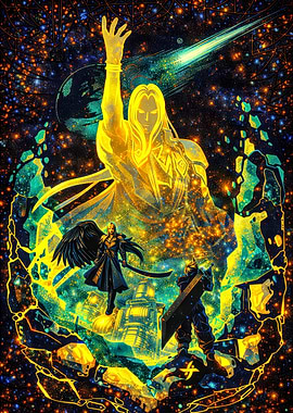 Final Fantasy VII Meteor Scene