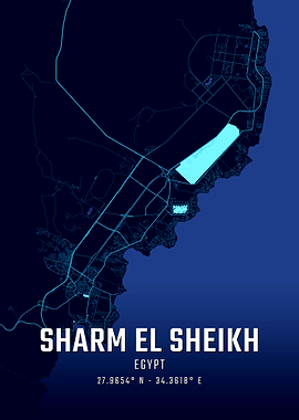 Sharm El Sheikh Midnight City Map
