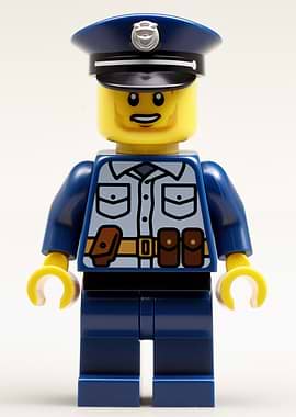 Lego Police Officer Figurine