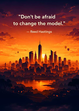 Inspirational Cityscape at Sunset