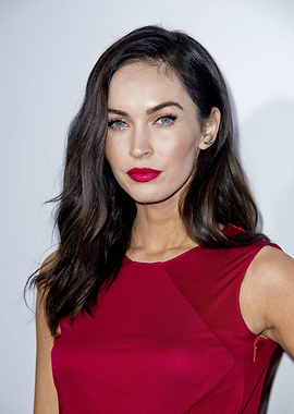 Megan Fox Red Dress Portrait