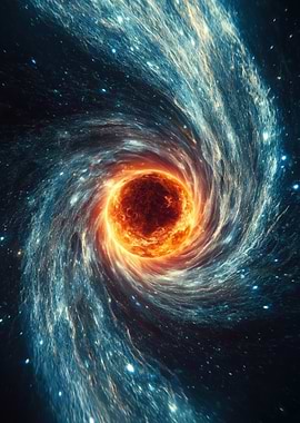 Cosmic Black Hole and Nebula