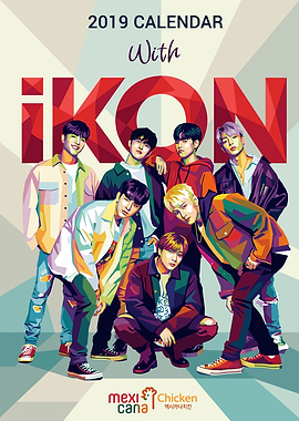 iKON 2019 Calendar Pop Art