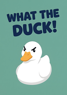 What the Duck funny graphic