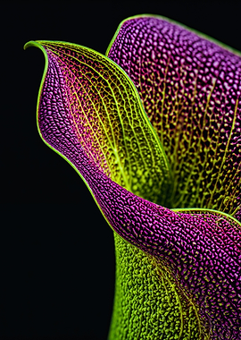 Vibrant Purple Textured Botanical Macro