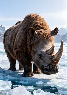 Woolly Rhinoceros on Ice