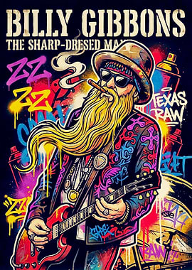 Billy Gibbons Graffiti Art