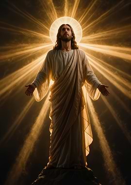 Jesus Christ with Radiant Halo