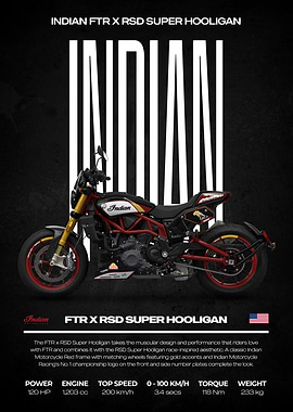 Indian FTR x RSD Super Hooligan Motorcycle