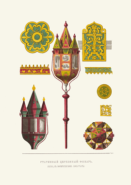 Vintage Religious Lanterns and Ornaments