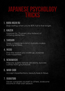 Japanese Psychology Tricks List