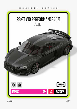 Audi R8 GT V10 Performance 2021 Card