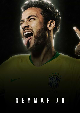 Neymar Jr. in Brazil Jersey