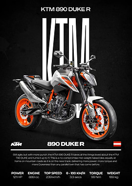 KTM 890 Duke R Motorcycle