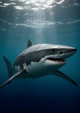 Great White Shark Underwater