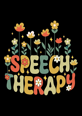 Retro Speech Therapy Floral Design